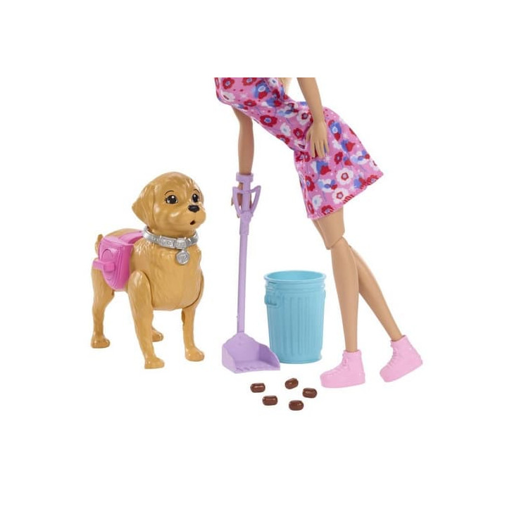 Barbie panenka s pejskem na procházce