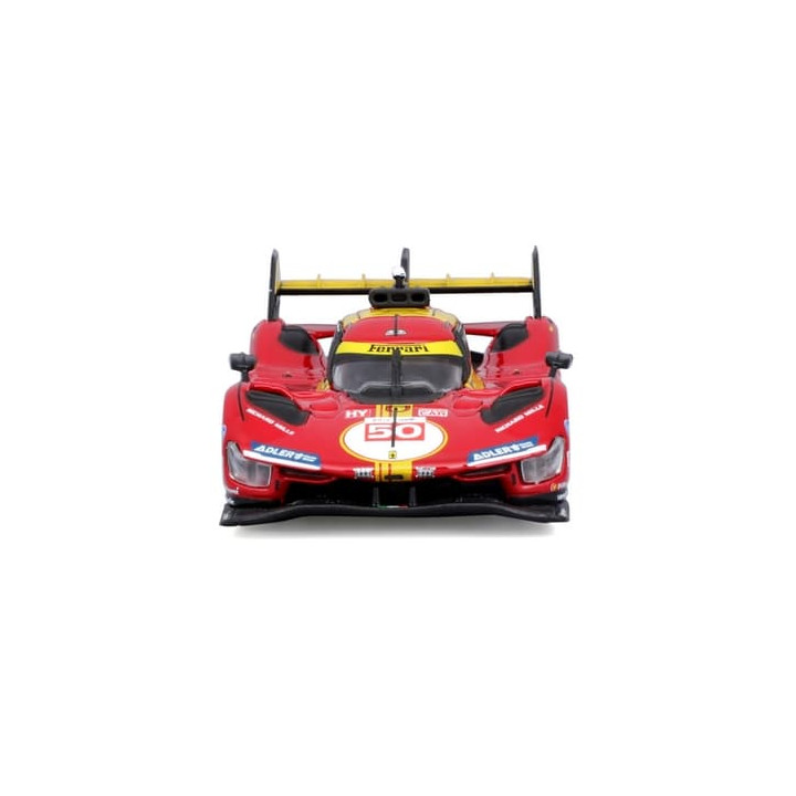 Bburago - RACING, Ferrari 499P - 24H Le Mans Champion 2024 v dekorativním boxu, 1:43