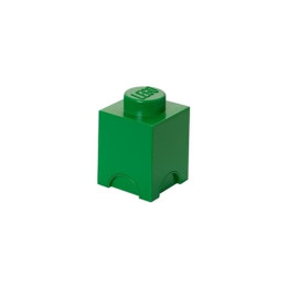 LEGO úložný box 1 - tmavě zelená