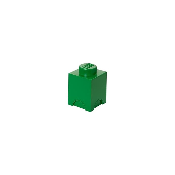 LEGO úložný box 1 - tmavě zelená