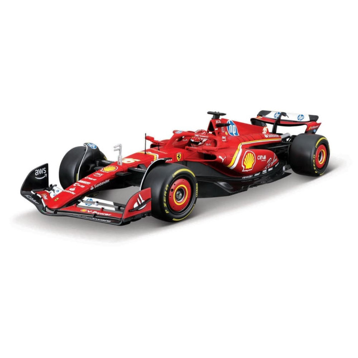 Bburago - RACING MODEL KIT, Formule Ferrari SF24 (2024),  16 Charles Leclerc, 1:24