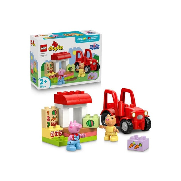 LEGO® DUPLO® 10468 Prasátko Peppa: Traktor a tržnice