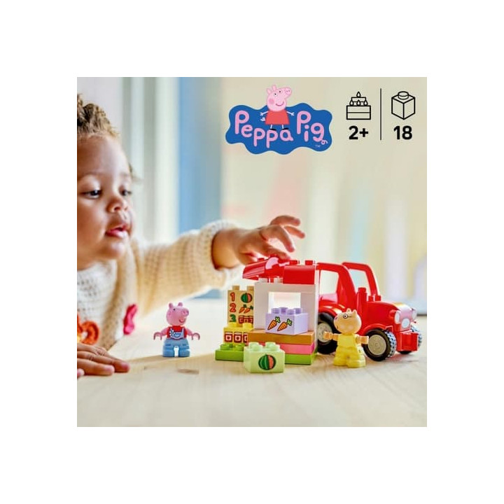 LEGO® DUPLO® 10468 Prasátko Peppa: Traktor a tržnice