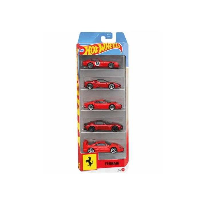 Sada Hot Wheels Ferrari 5 ks