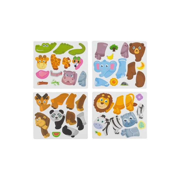 Montessori vzdělávací puzzle africká zvířata