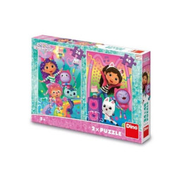 Puzzle Gábinin kouzelný domek 24 + 48 dílků
