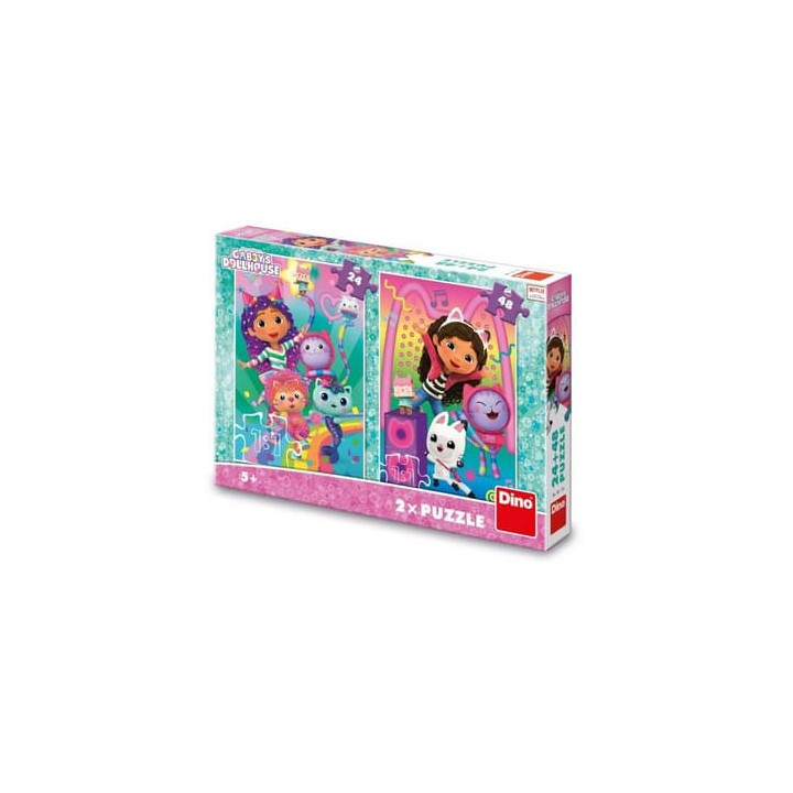 Puzzle Gábinin kouzelný domek 24 + 48 dílků