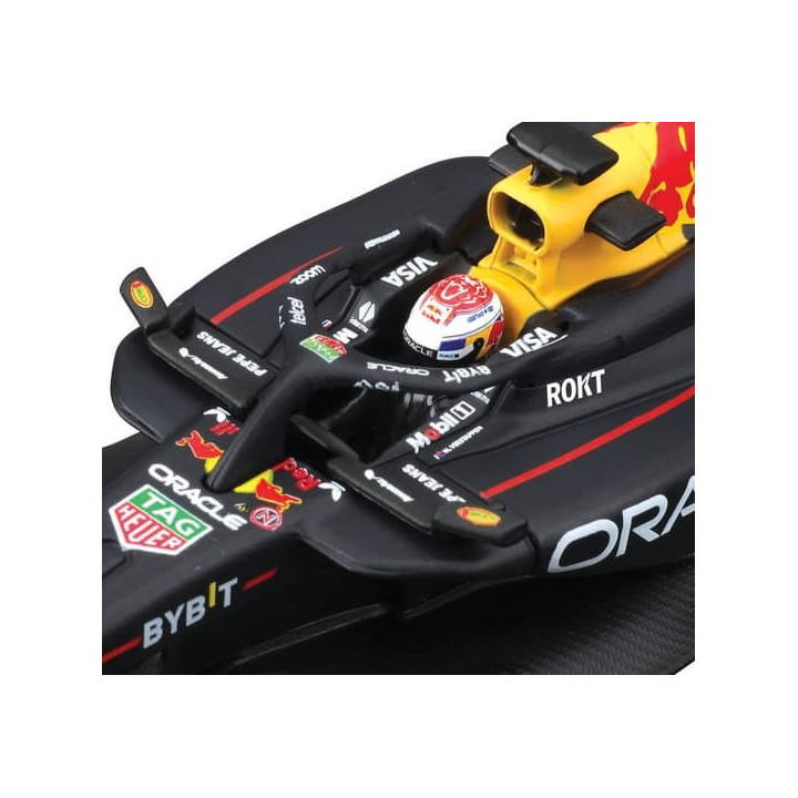 Bburago-RACE Formule F1 v dekorativním boxu, Oracle Red Bull Racing RB20 (2024),  1 Verstappen, 1:43