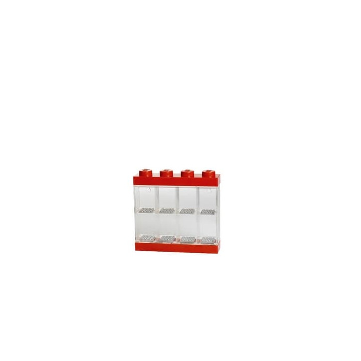 LEGO sběratelská skříňka na 8 minifigurek - červená