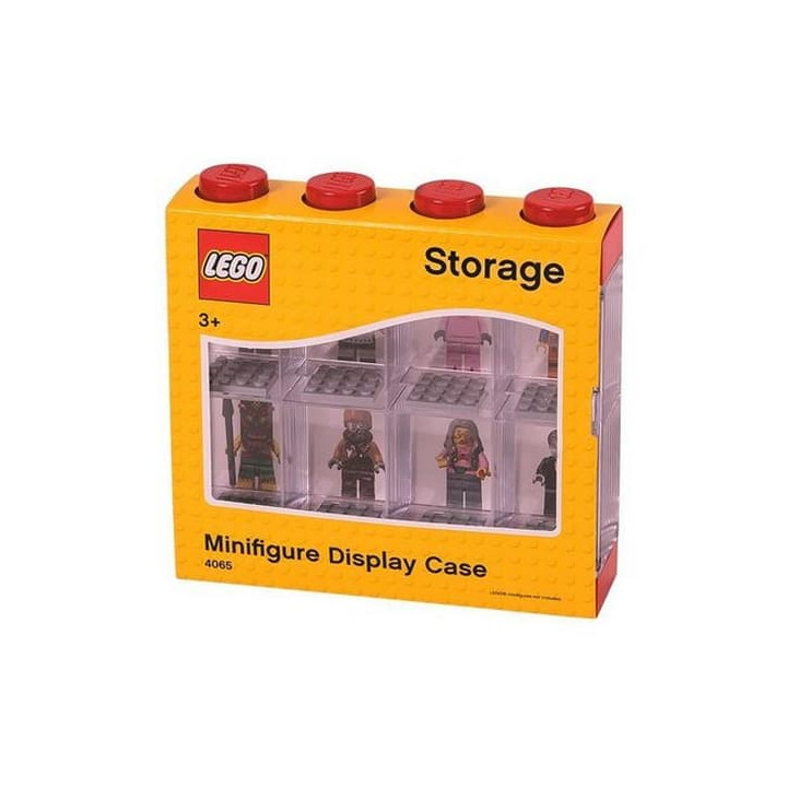 LEGO sběratelská skříňka na 8 minifigurek - červená
