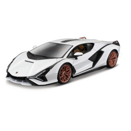 Bburago - Auta HOBBY, Lamborghini Sián FKP 37, bílá, 1:18