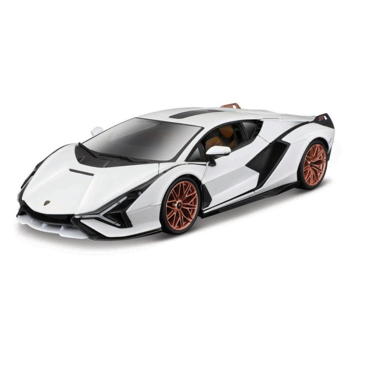Bburago - Auta HOBBY, Lamborghini Sián FKP 37, bílá, 1:18
