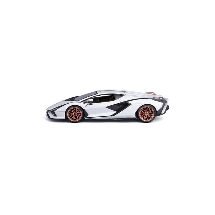 Bburago - Auta HOBBY, Lamborghini Sián FKP 37, bílá, 1:18