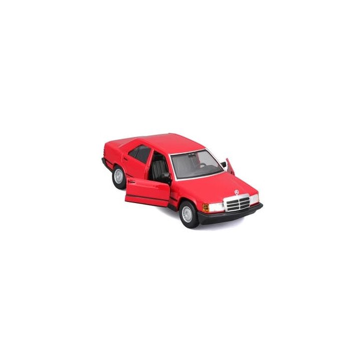 Bburago - Auta HOBBY, Mercedes-Benz 190 E 2.6, červená, 1:24