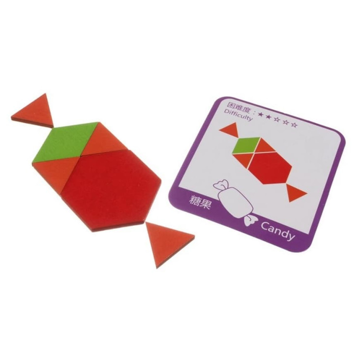 Vzdělávací puzzle - geometrické tvary