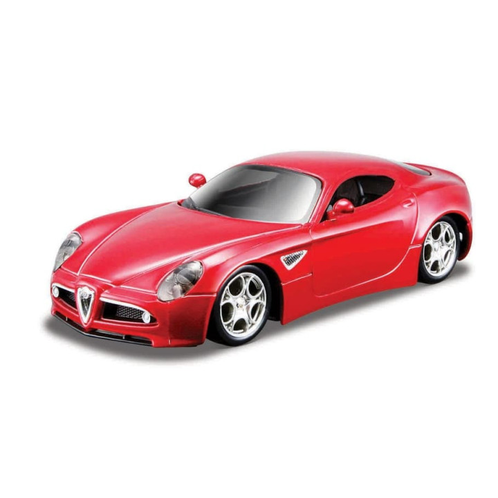 Bburago - Auta HOBBY, Alfa 8C Competizione (2007), červená metalíza, 1:32
