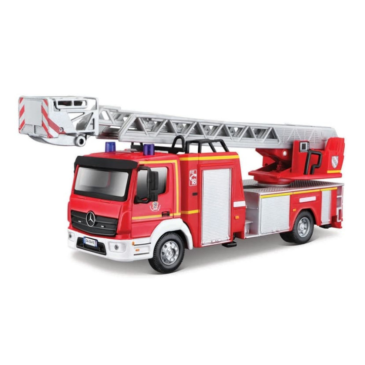 Bburago - EMERGENCY Vozidlo záchranné služby - Mercedes-Benz Atego Fire Truck, hasiči, 1:50