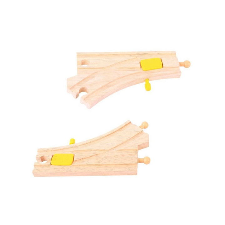 Bigjigs Rail Přehazovací výhybka 2 ks