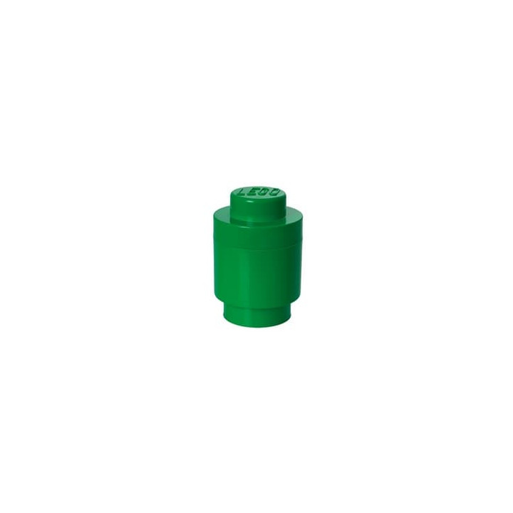 LEGO úložný box kulatý 123 x 183 mm - tmavě zelená