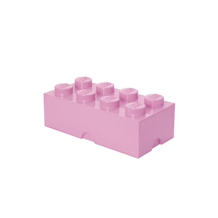 LEGO úložný box 8 - světle růžová
