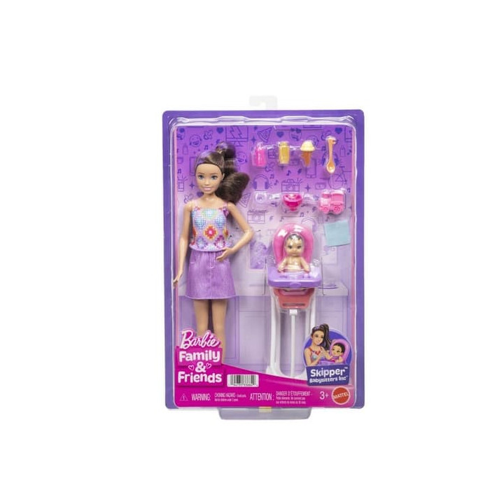 Panenka Barbie Deluxe style modelka s hvězdami