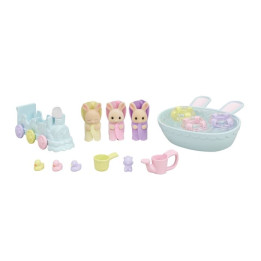 Sylvanian Families - Koupel trojčat králíčků