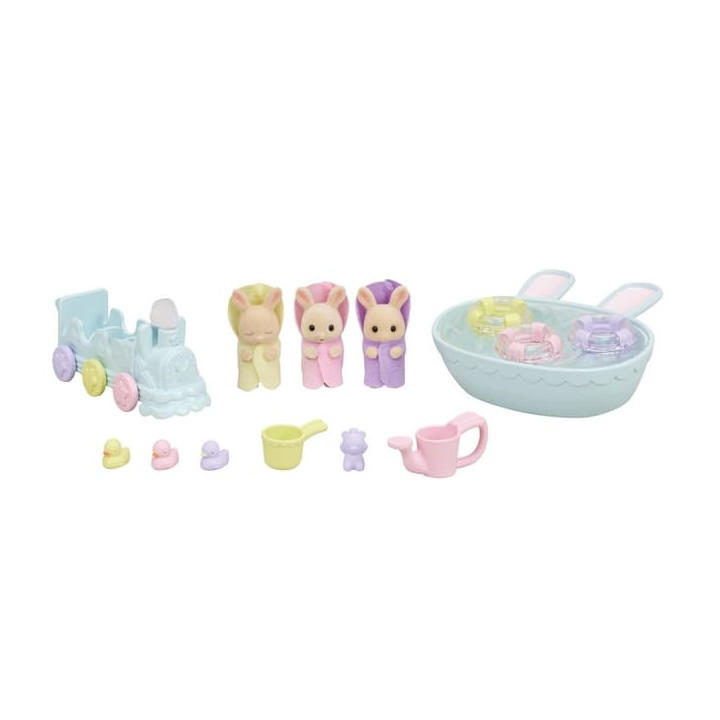 Sylvanian Families - Koupel trojčat králíčků