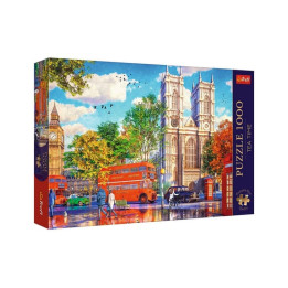 Puzzle Premium Plus - Čajový čas: Pohled na Londýn 1000 dílků 68,3x48cm v krabici 40x27x6cm