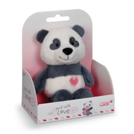 NICI Plyšová panda Love v dárkové krabičce, 12 cm