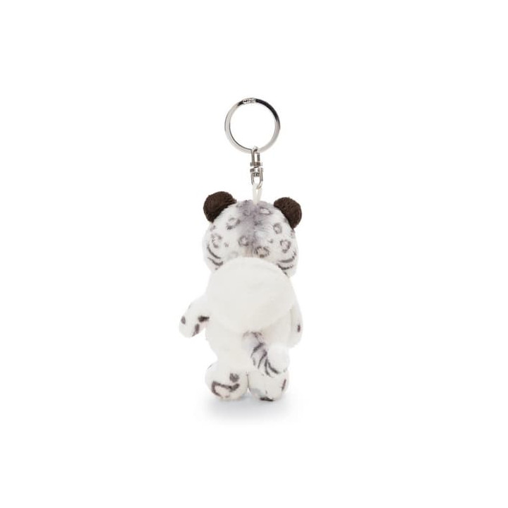 NICI GREEN Klíčenka sněžný leopard Eleni Snowbell, 10 cm
