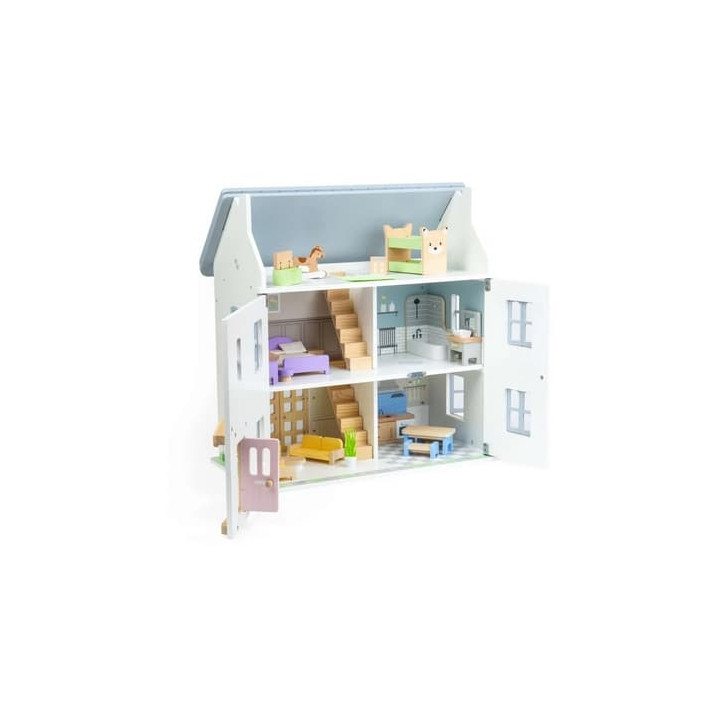 Bigjigs Toys Sada dřevěný nábytek do domečku pro panenky