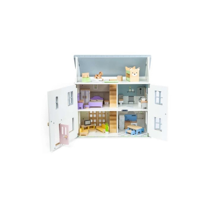 Bigjigs Toys Sada dřevěný nábytek do domečku pro panenky