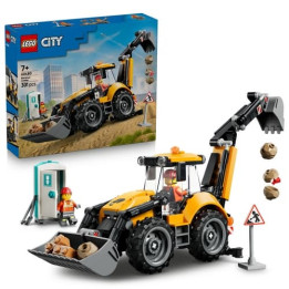 Lego City 60480 Žlutý nakladač s rypadlem