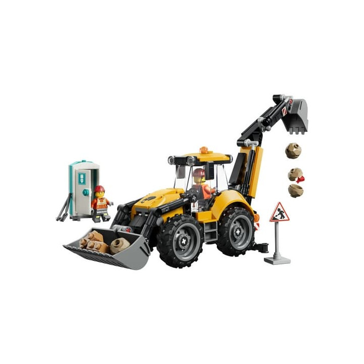 Lego City 60480 Žlutý nakladač s rypadlem