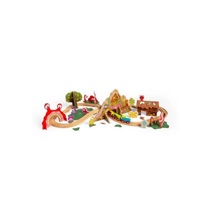 Bigjigs Rail Dřevěná vláčkodráha Příšerky