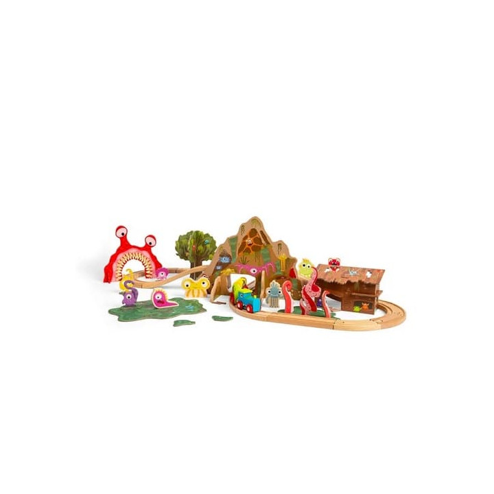 Bigjigs Rail Dřevěná vláčkodráha Příšerky