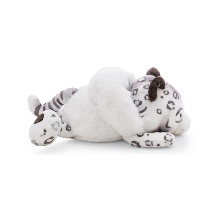 NICI GREEN Plyšový sněžný leopard Eleni Snowbell – ležící, 20 cm