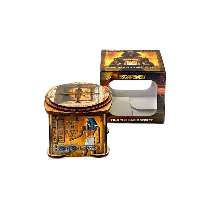 EscapeWelt Dřevěný hlavolam Secret Lock Box barevný