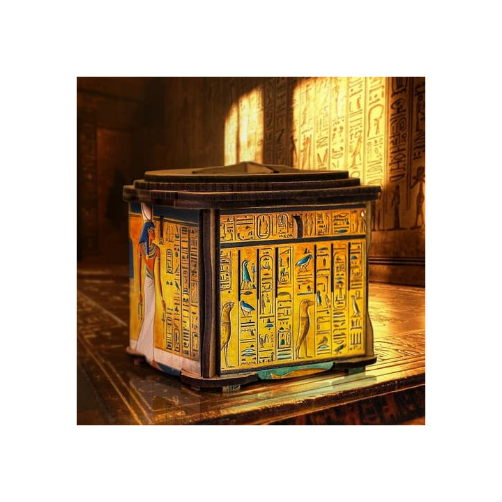 EscapeWelt Dřevěný hlavolam Secret Lock Box barevný