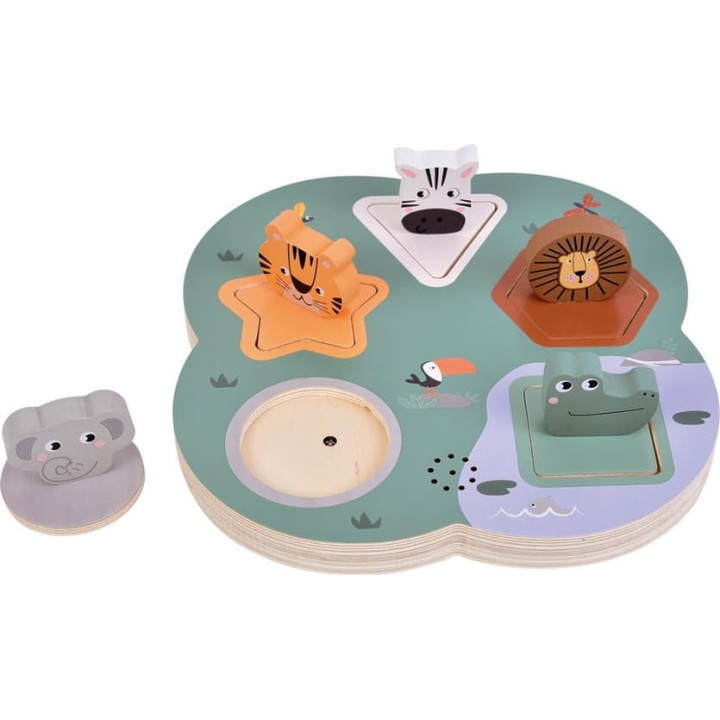 small foot 3D puzzle se zvuky zvířat Safari