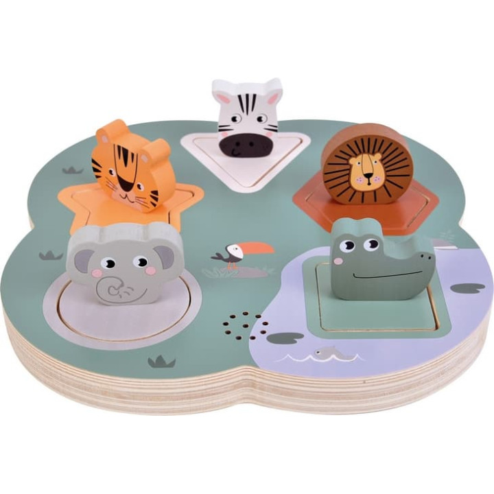 small foot 3D puzzle se zvuky zvířat Safari