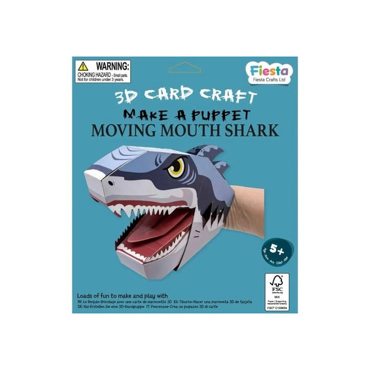 Fiesta Crafts Kreativní sada 3D loutka Žralok