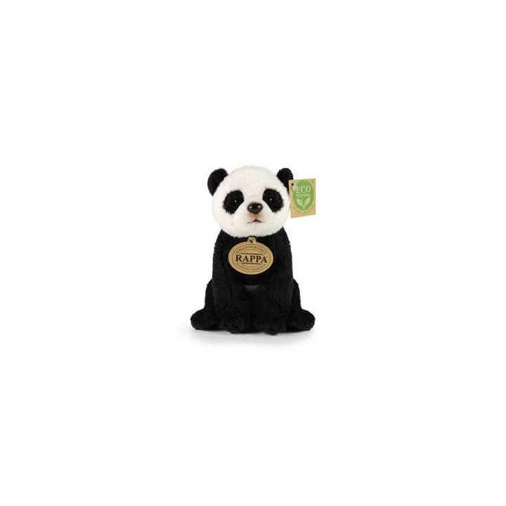 Rappa Plyšová panda sedící 15 cm ECO-FRIENDLY