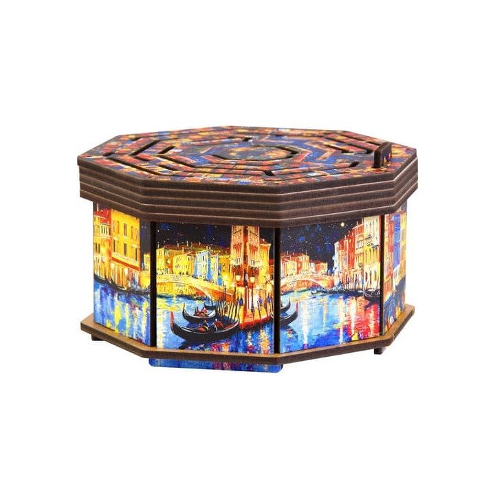EscapeWelt Dřevěný hlavolam Art Secret Maze Box
