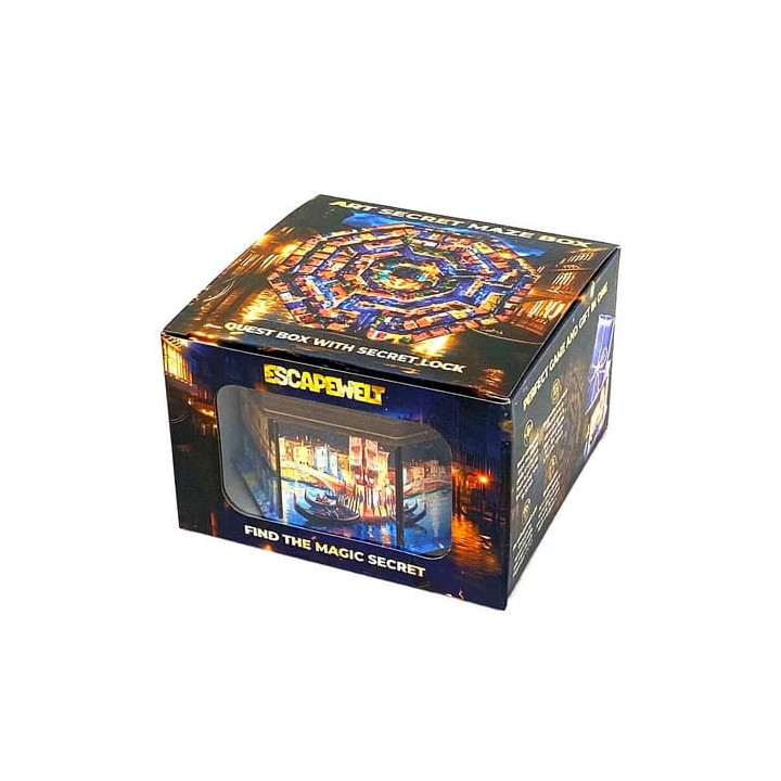 EscapeWelt Dřevěný hlavolam Art Secret Maze Box