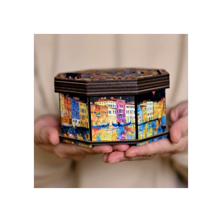 EscapeWelt Dřevěný hlavolam Art Secret Maze Box