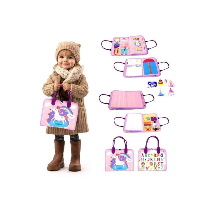 2Kids Toys Senzorická busy kniha Jednorožec 2