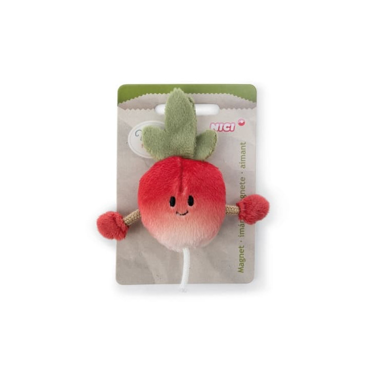 NICI GREEN Mini magnetka Ředkvička, 7 cm