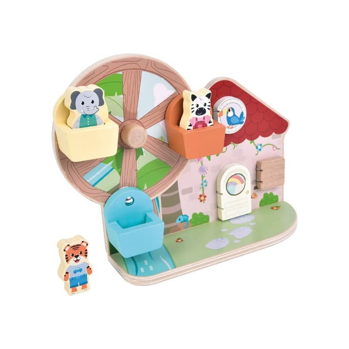 small foot Motorická hračka s ruským kolem Přátelé z džungle