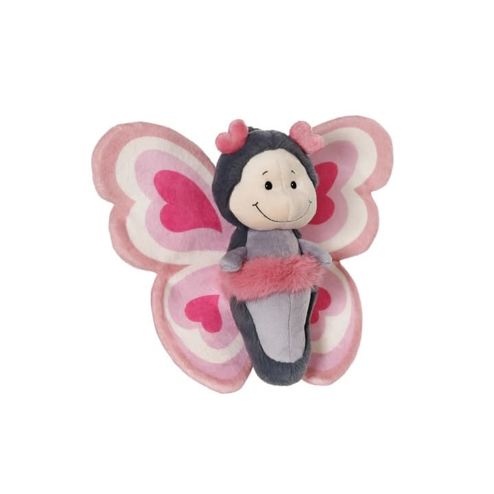 NICI Plyšový motýlek Love v dárkové krabičce, 21cm